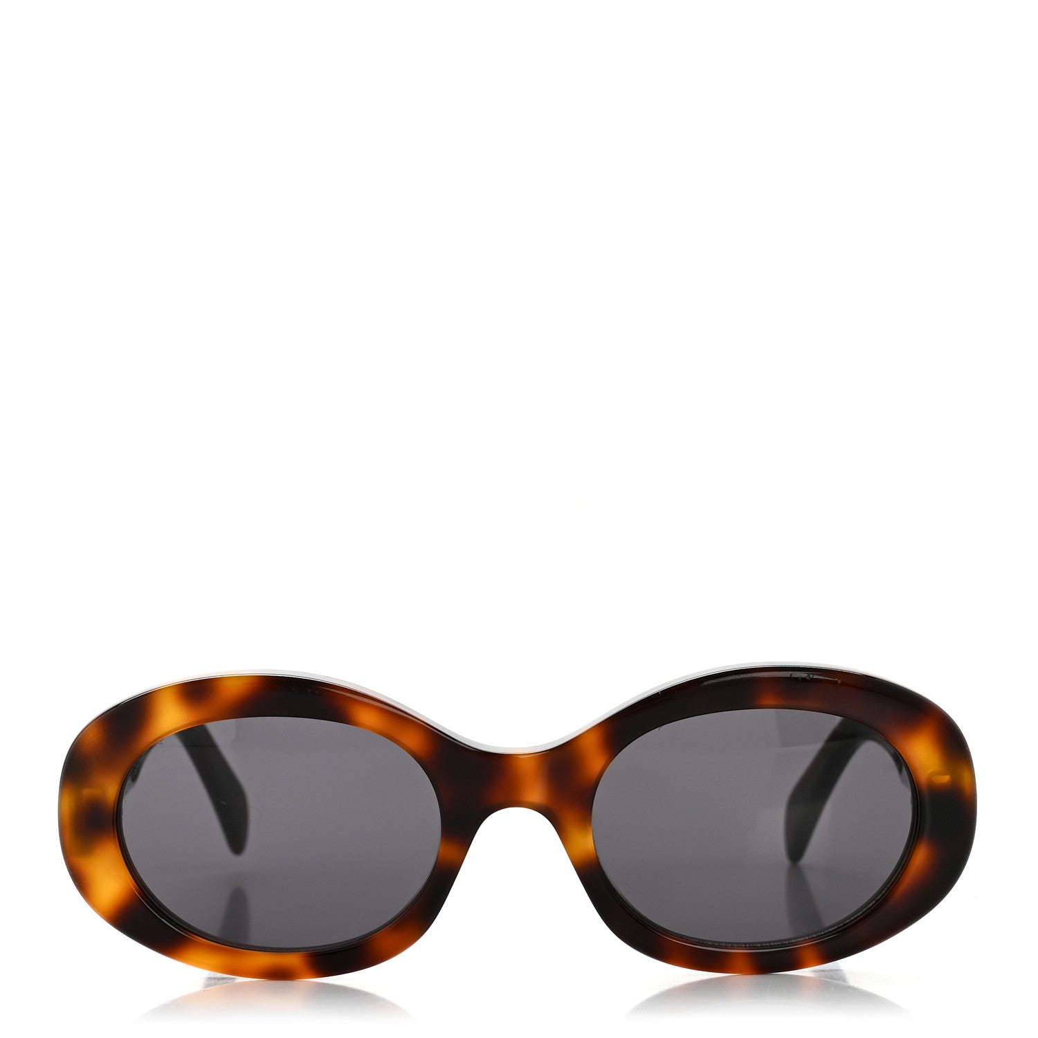 Celine Oval Sunglasses — Havana