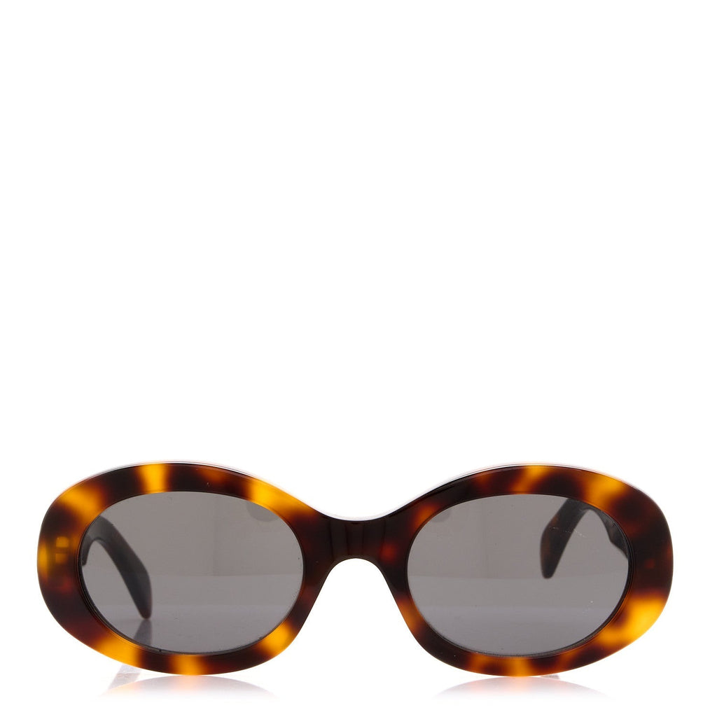 Celine Oval Sunglasses — Tortoise