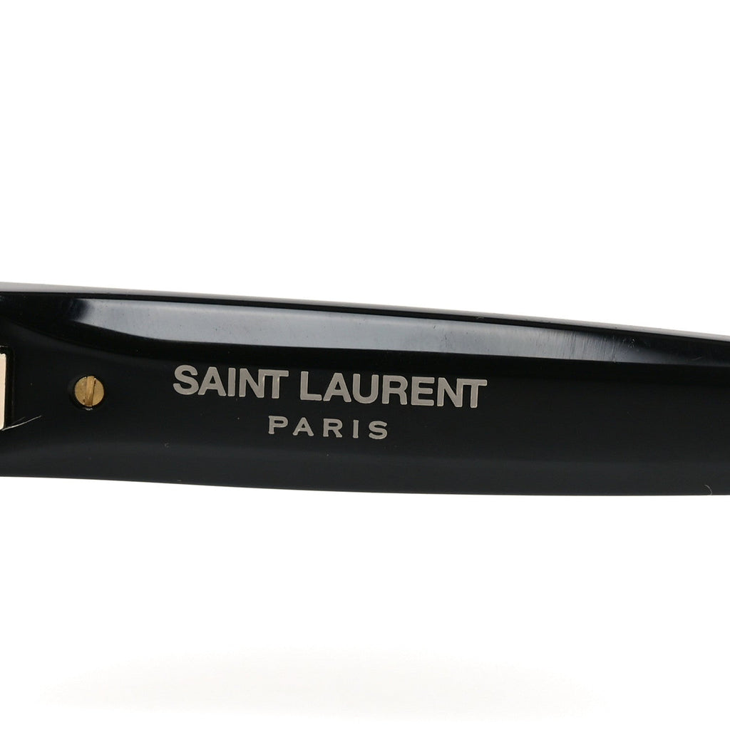 Saint Laurent Oval Sunglasses — Black