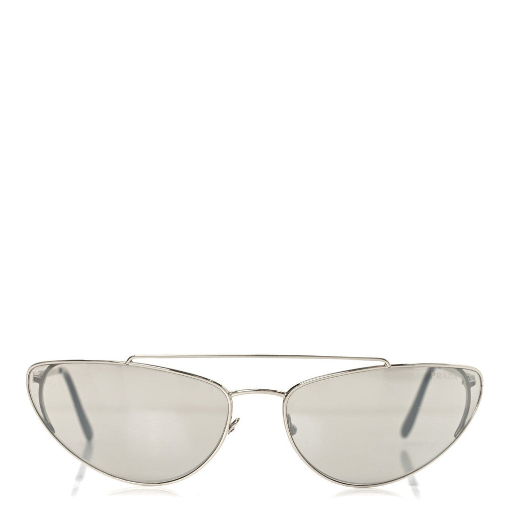 Prada Cat-Eye Sunglasses — Silver SPR 62V
