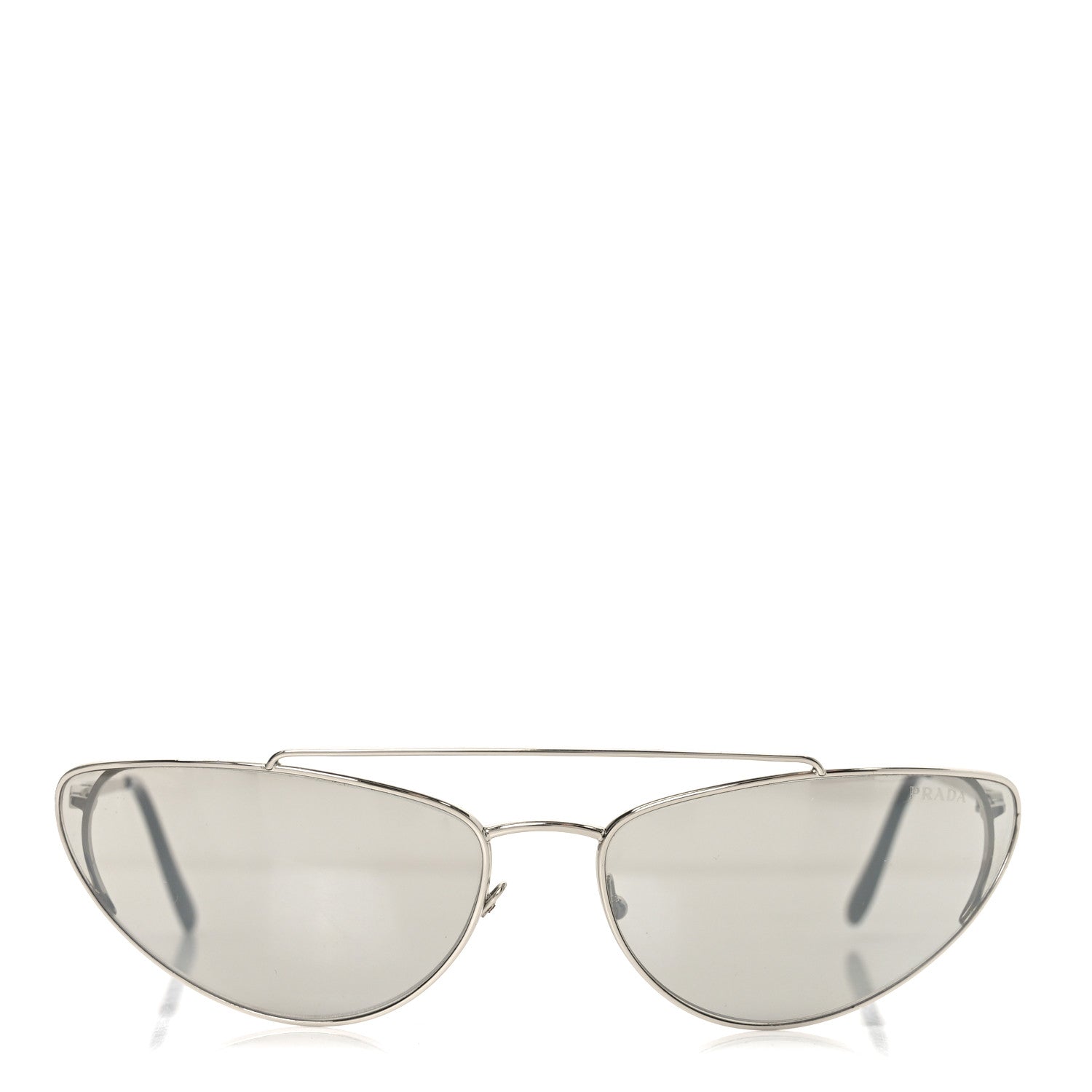 Prada Cat-Eye Sunglasses — Silver SPR 62V