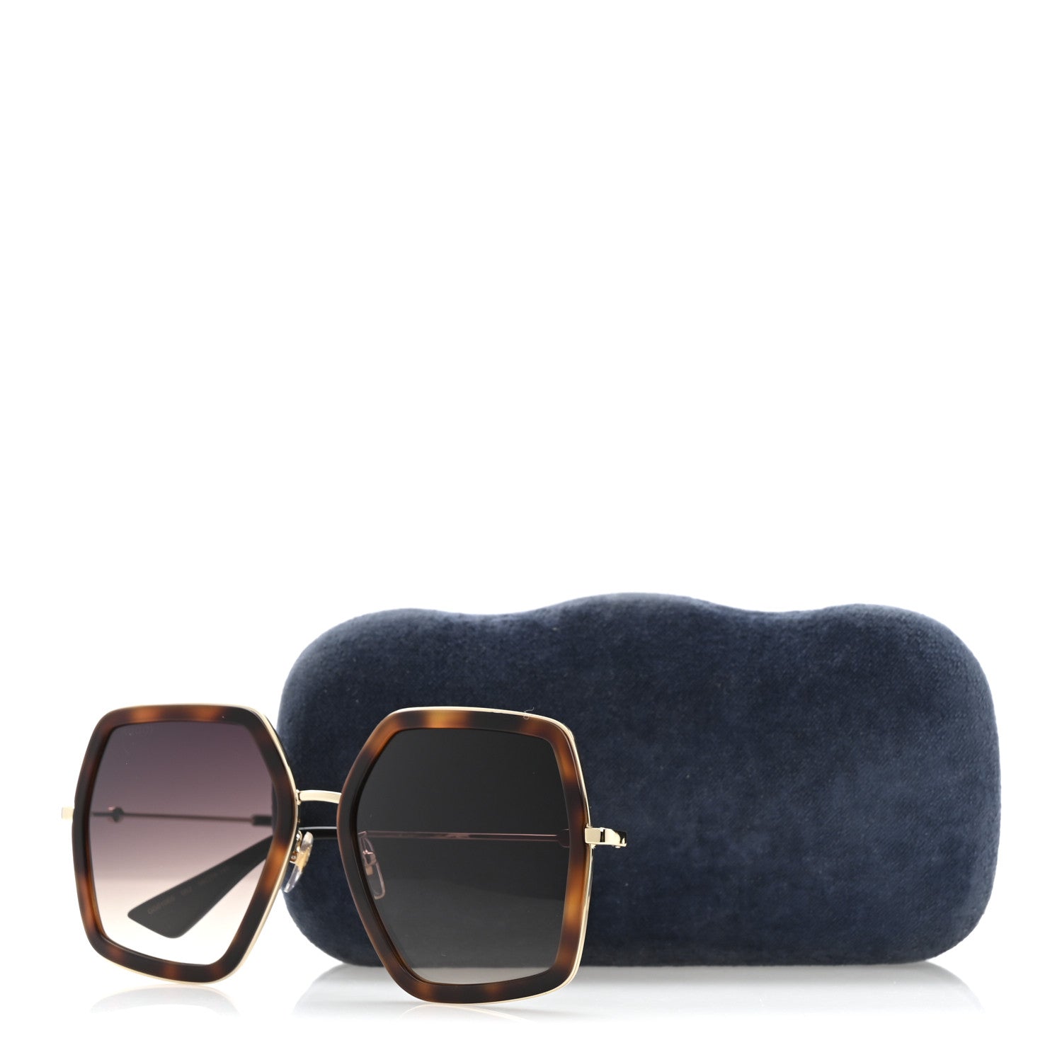 Gucci Square Sunglasses — Tortoise GG0106S