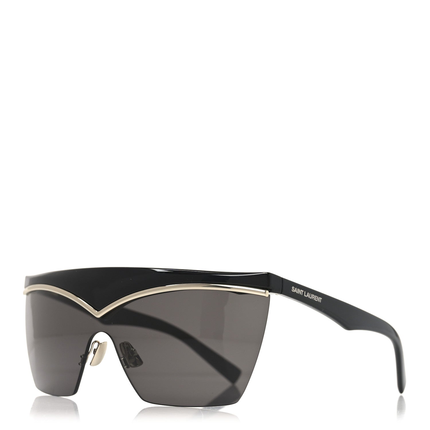 Saint Laurent Square Sunglasses — Black SL 614