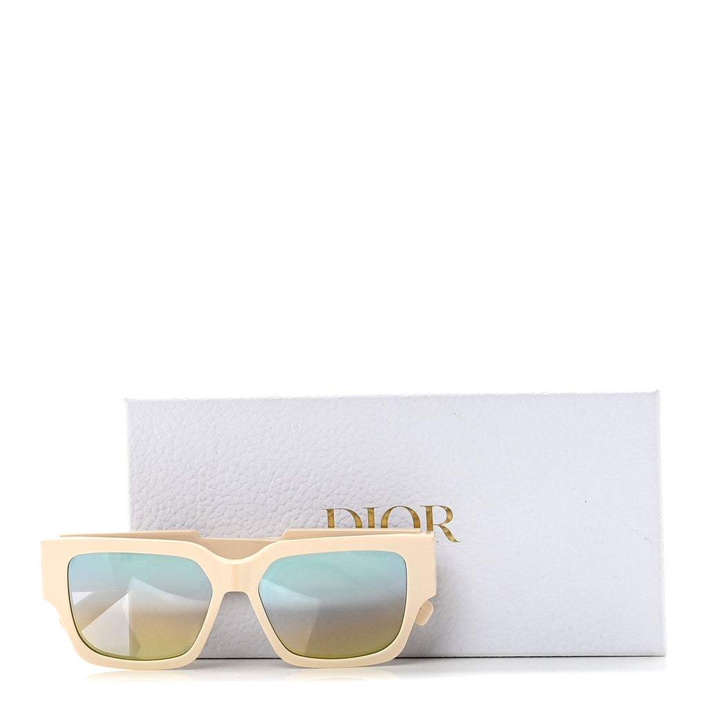 Dior Square Sunglasses — Ivory