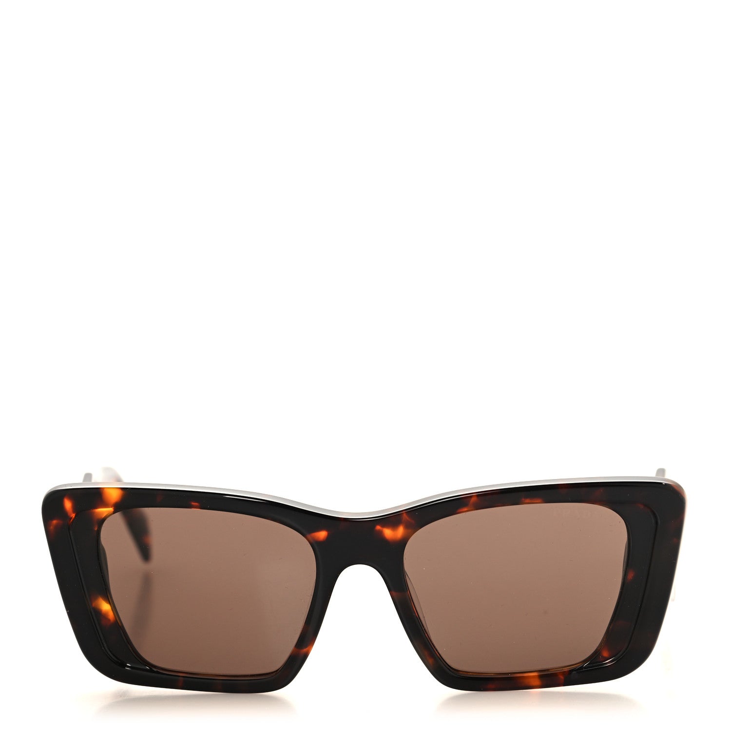 Prada Square Sunglasses — Havana SPR 08Y