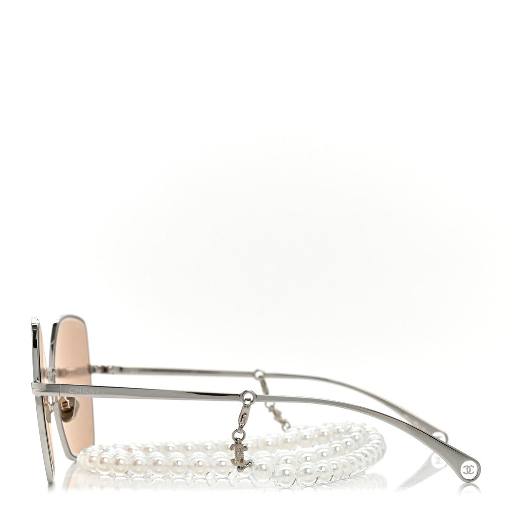 Chanel Butterfly Sunglasses — Silver
