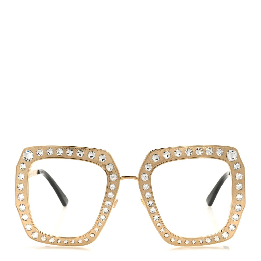 Gucci Square Sunglasses — Crystal GG0115S