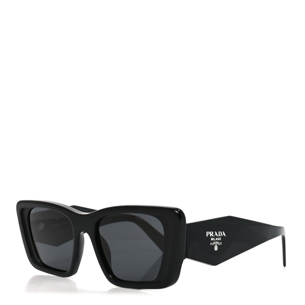 Prada Geometric Sunglasses — Black SPR 08Y