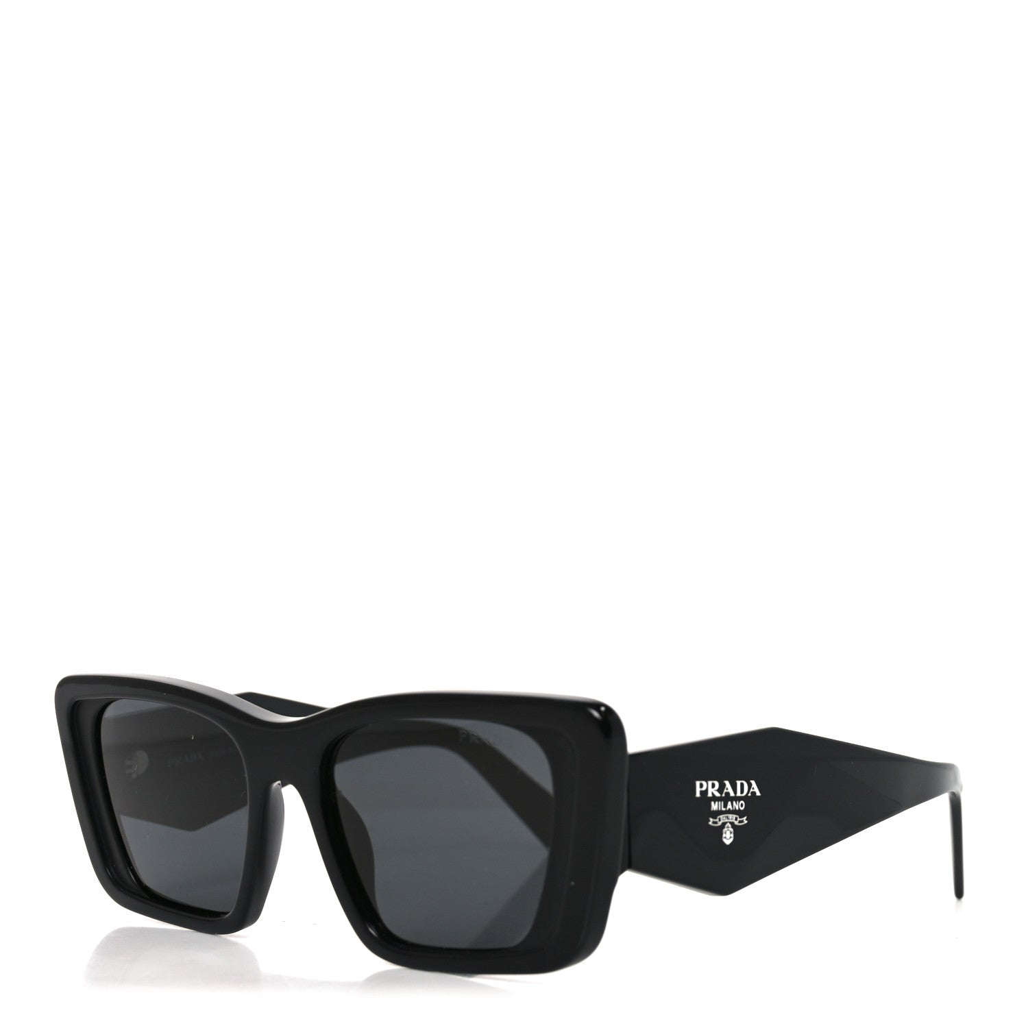 Prada Geometric Sunglasses — Black SPR 08Y