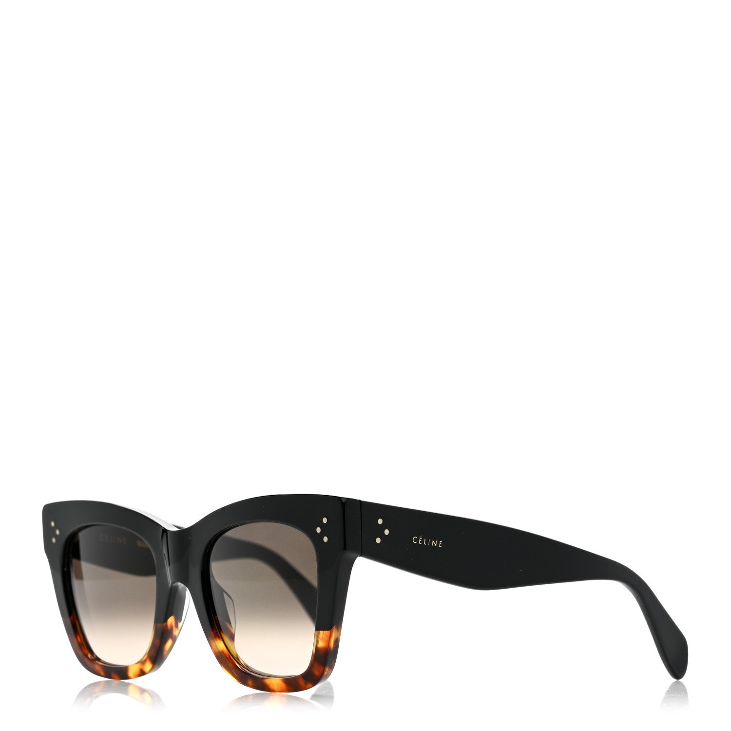 Celine Square Sunglasses — Havana