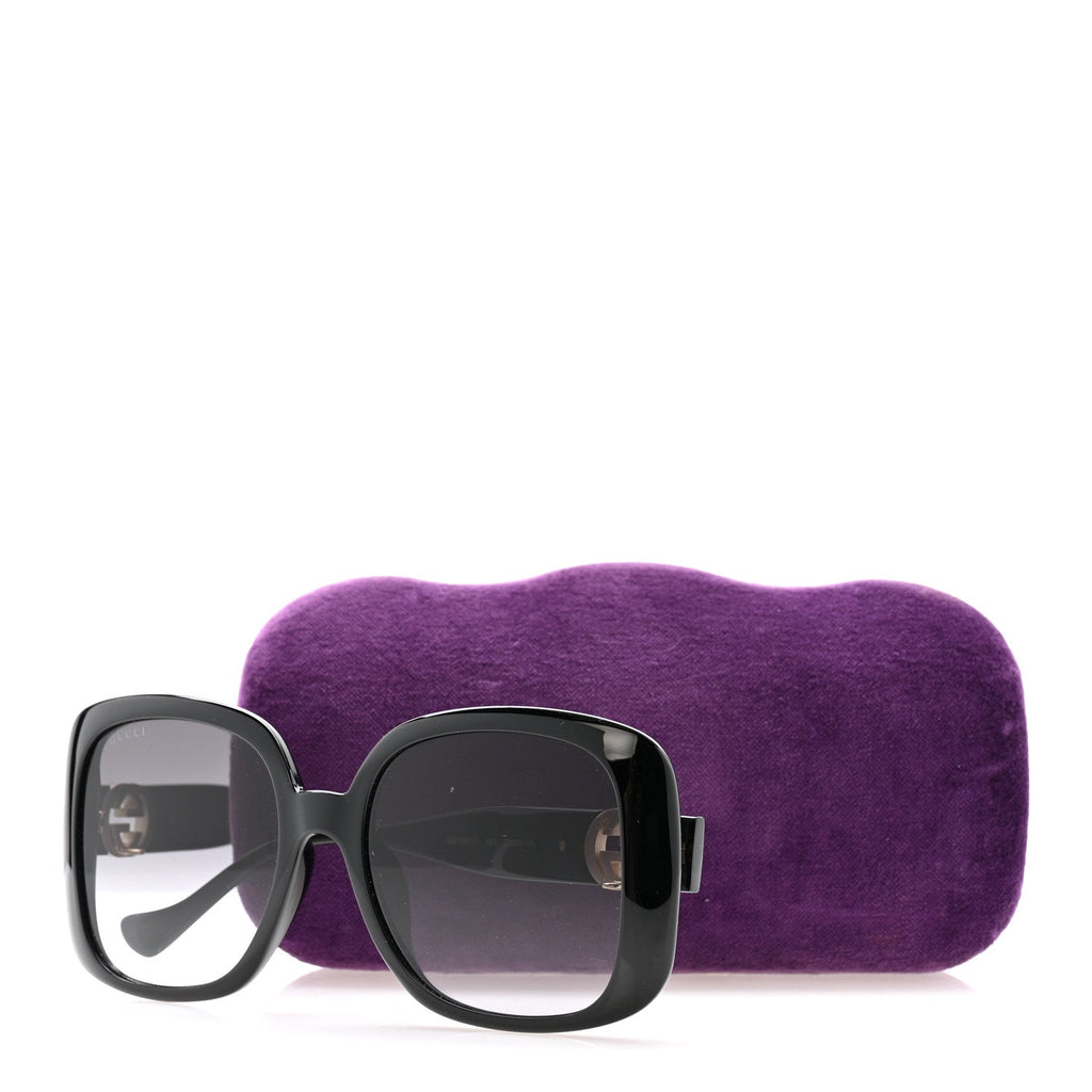 Gucci Square Sunglasses — Black