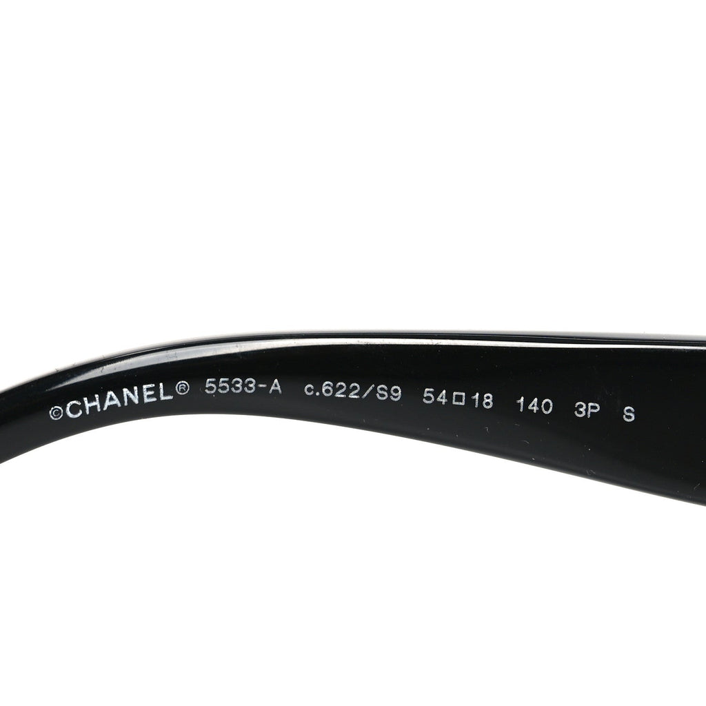 Chanel Square Sunglasses — Black 5533-A