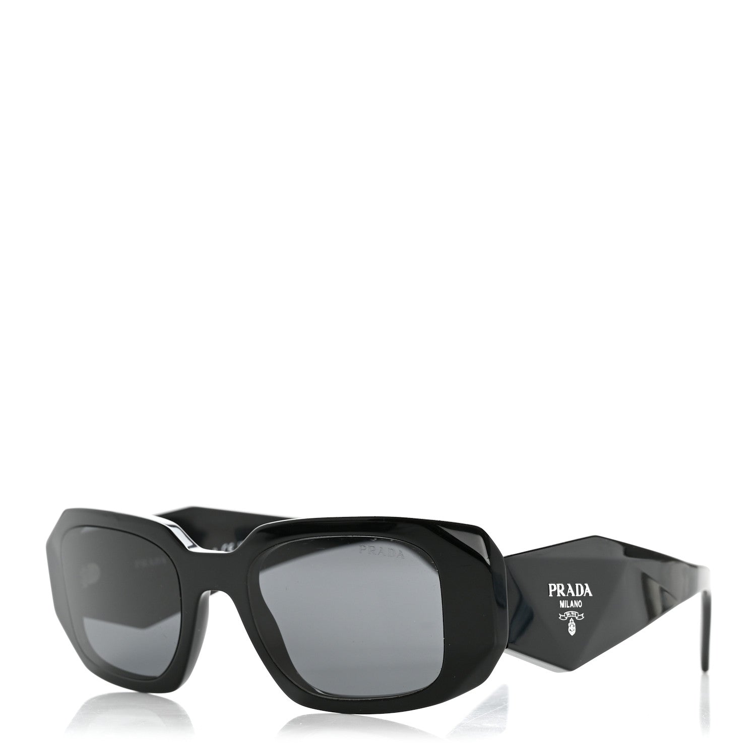 Prada Square Sunglasses — Black SPR 17W