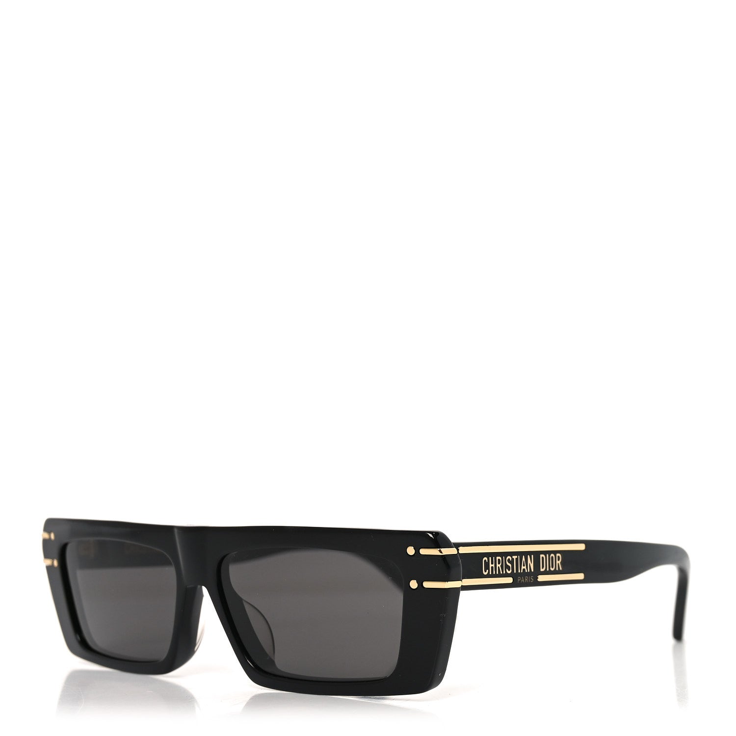 Dior Round Sunglasses — Black