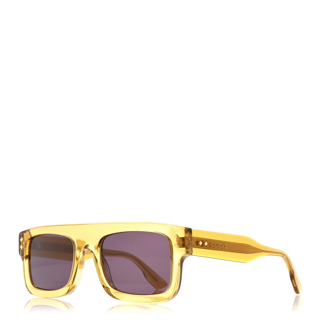 Gucci Square Sunglasses — Yellow GG1085S