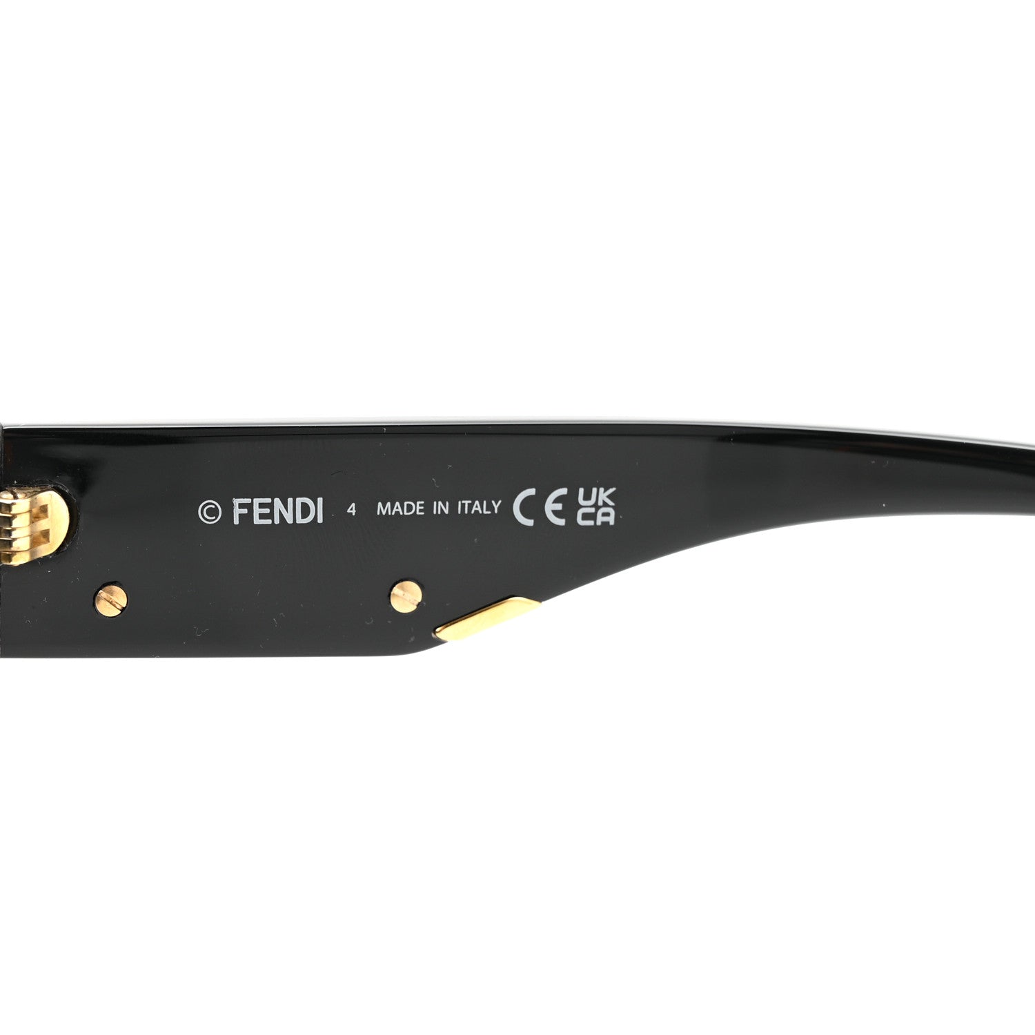 Fendi Shield Sunglasses — Black