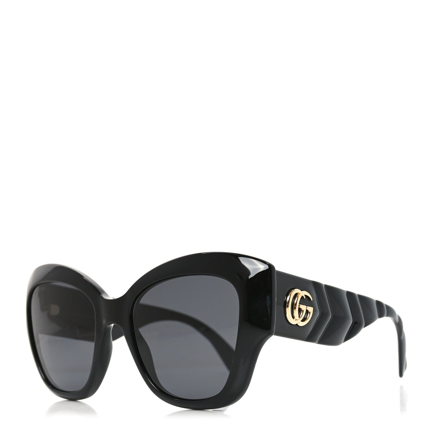 Gucci Oversized Sunglasses — Black GG0808S