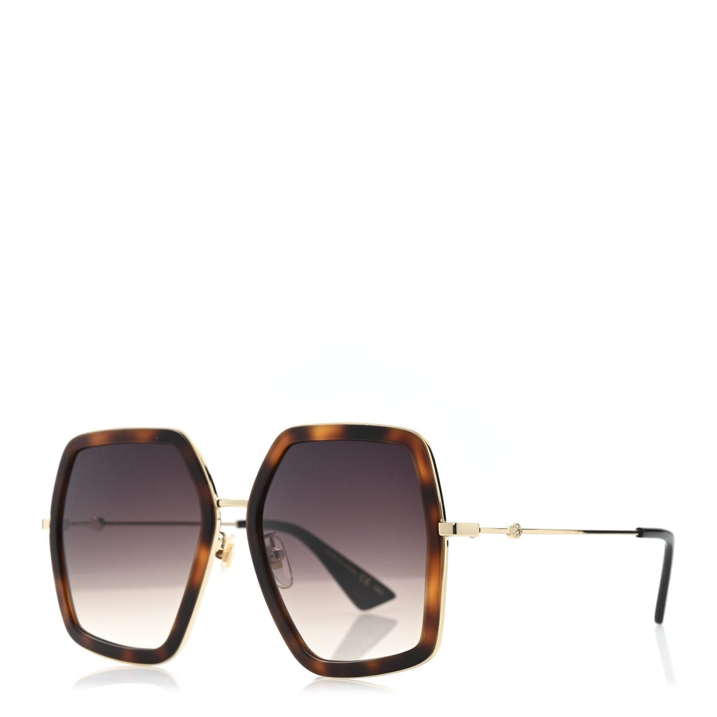 Gucci Square Sunglasses — Tortoise GG0106S