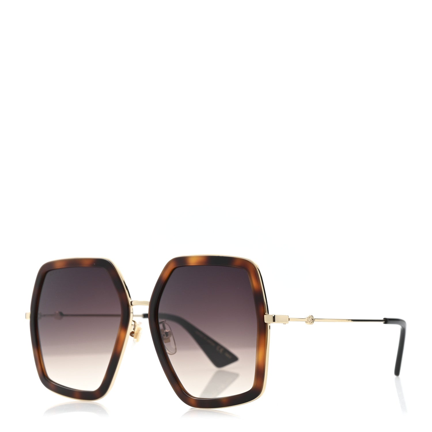 Gucci Square Sunglasses — Tortoise GG0106S