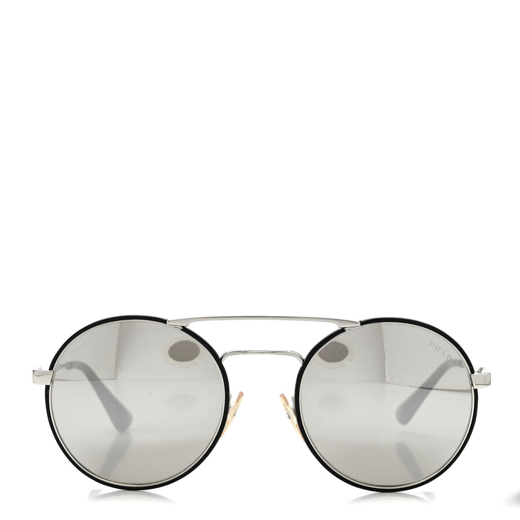 Prada Round Sunglasses — Silver SPR 51S