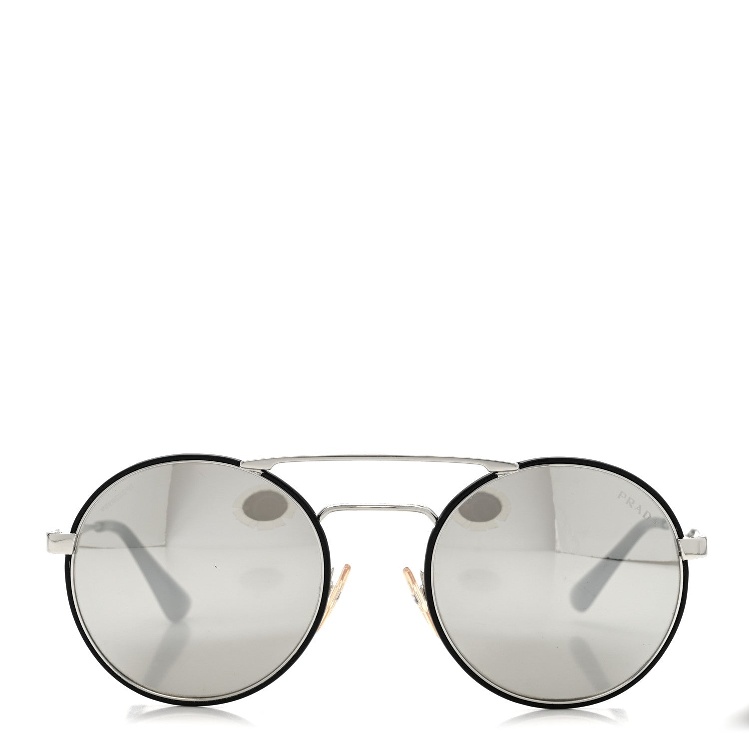 Prada Round Sunglasses — Silver SPR 51S