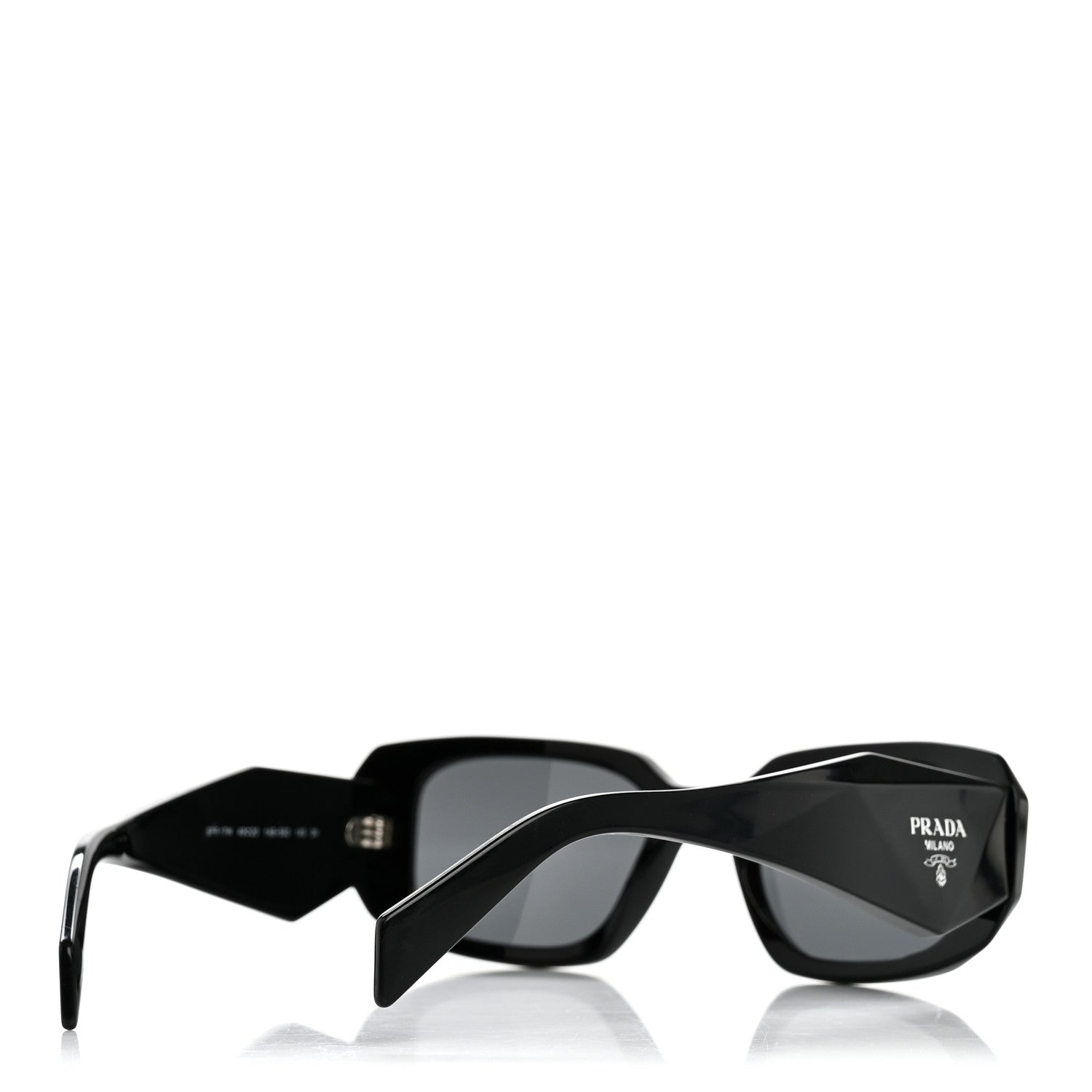 Prada Square Sunglasses — Black SPR 17W
