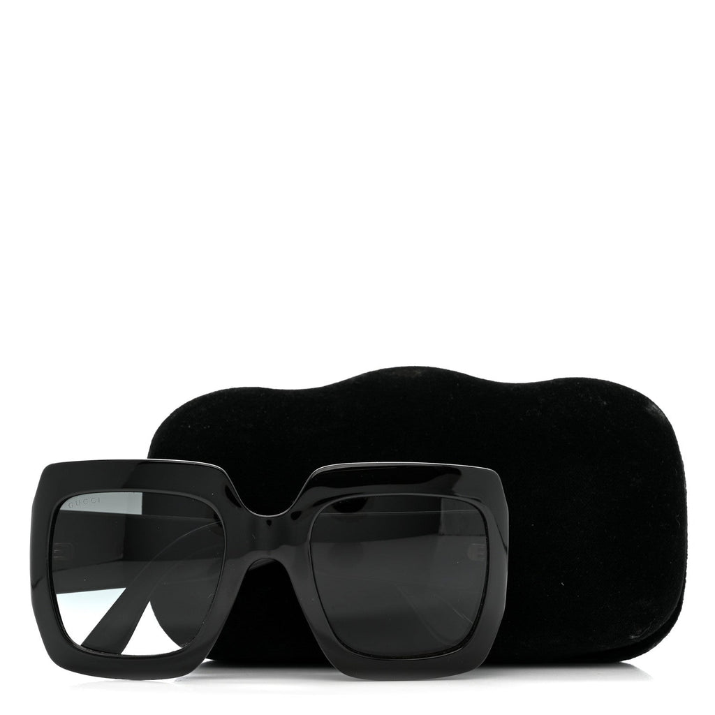 Gucci Square Sunglasses — Black GG0141S