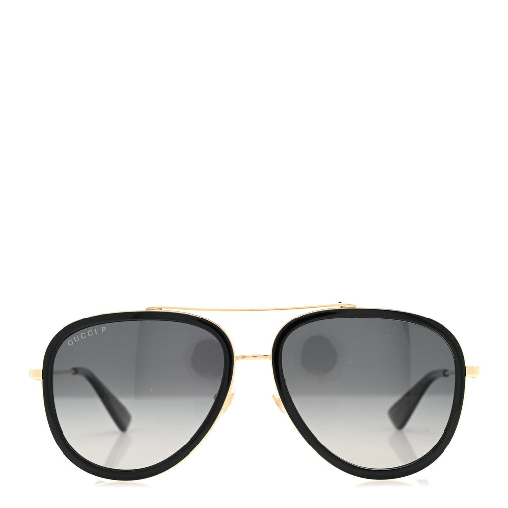 Gucci Aviator Sunglasses — Black GG0062S