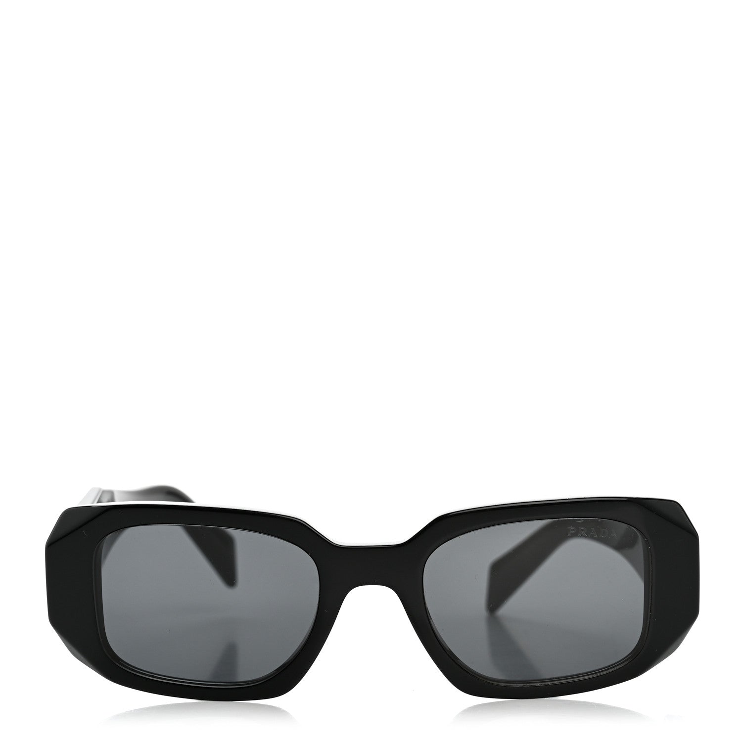 Prada Square Sunglasses — Black SPR 17W