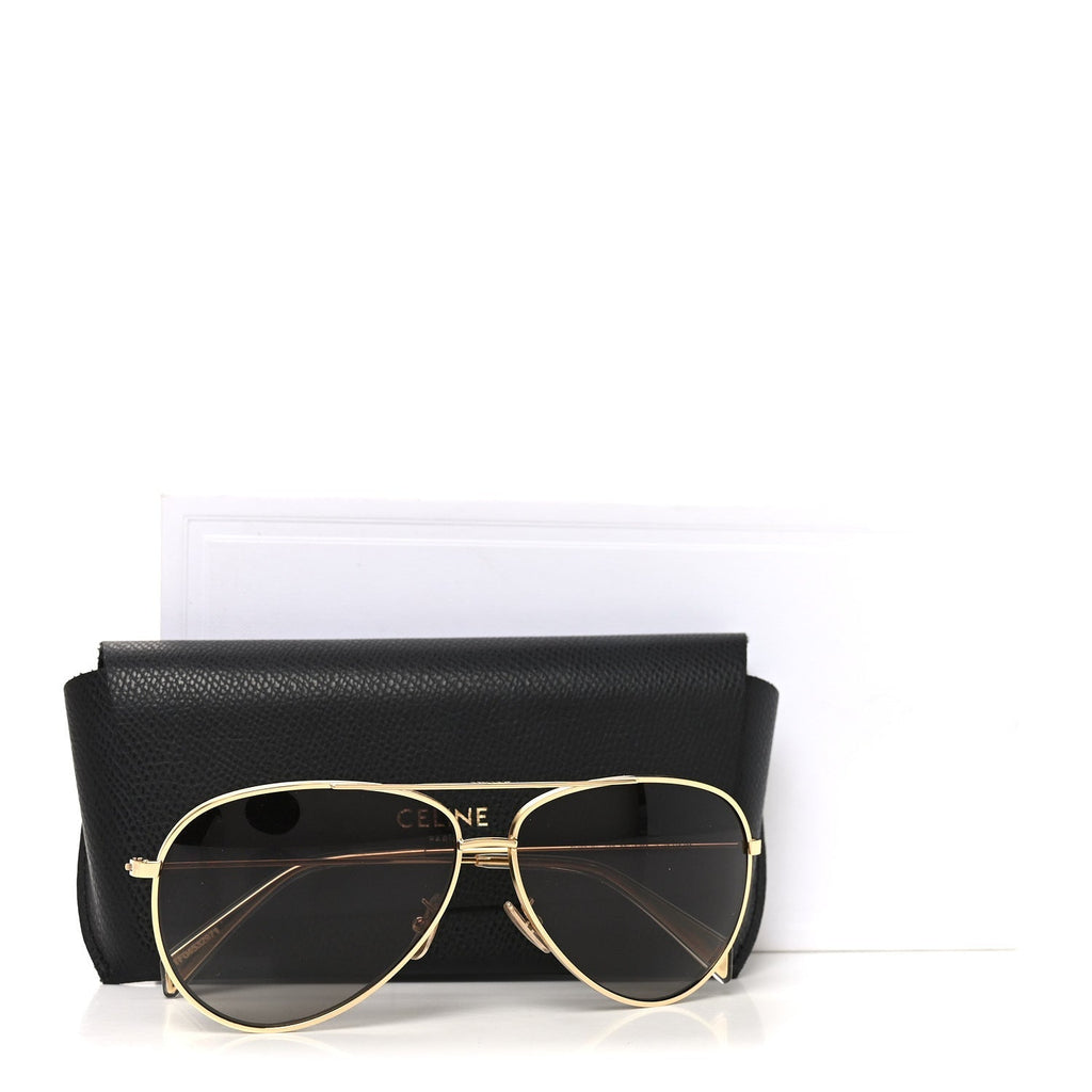 Celine Aviator Sunglasses — Gold