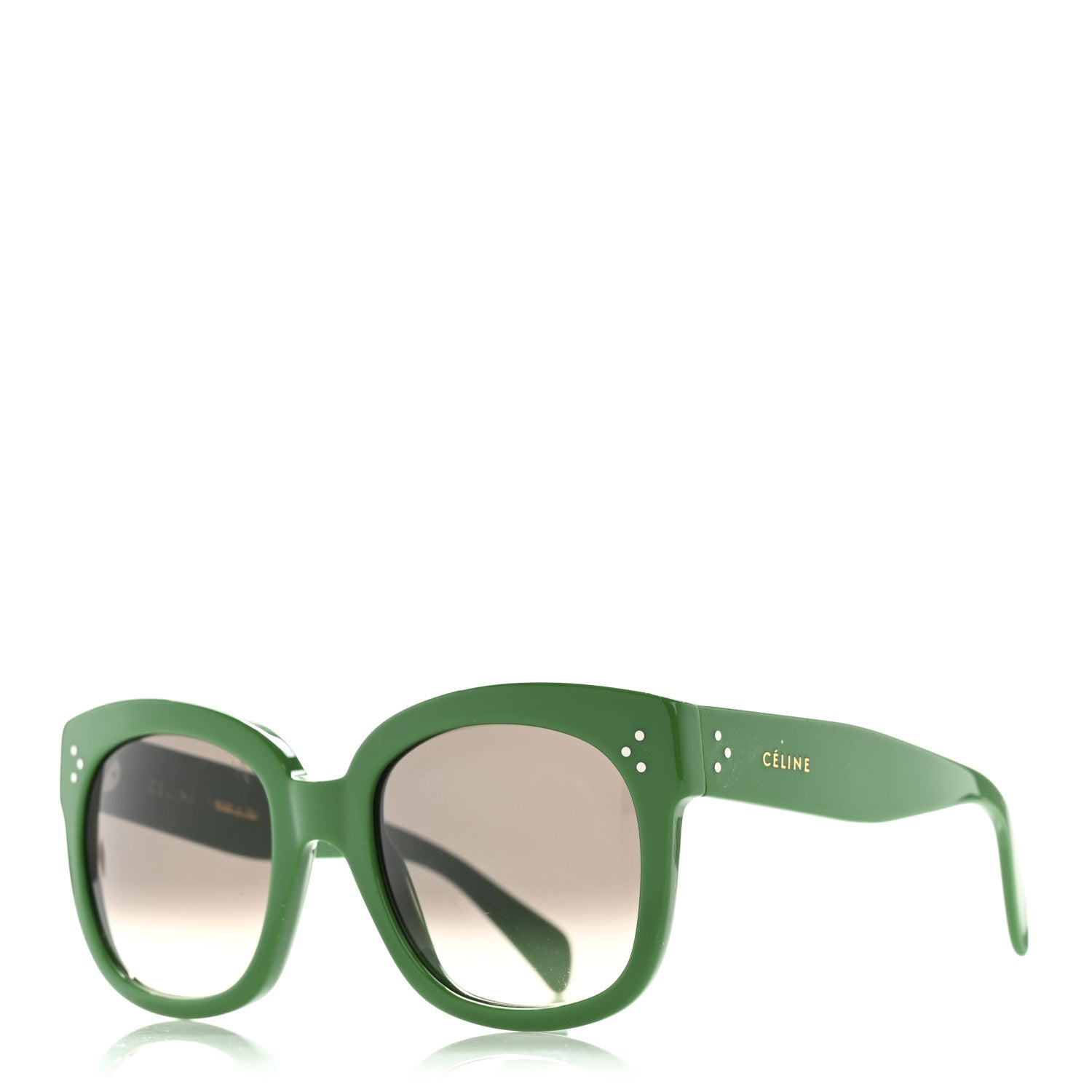 Celine Square Sunglasses — Green
