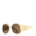Celine Square Sunglasses — White