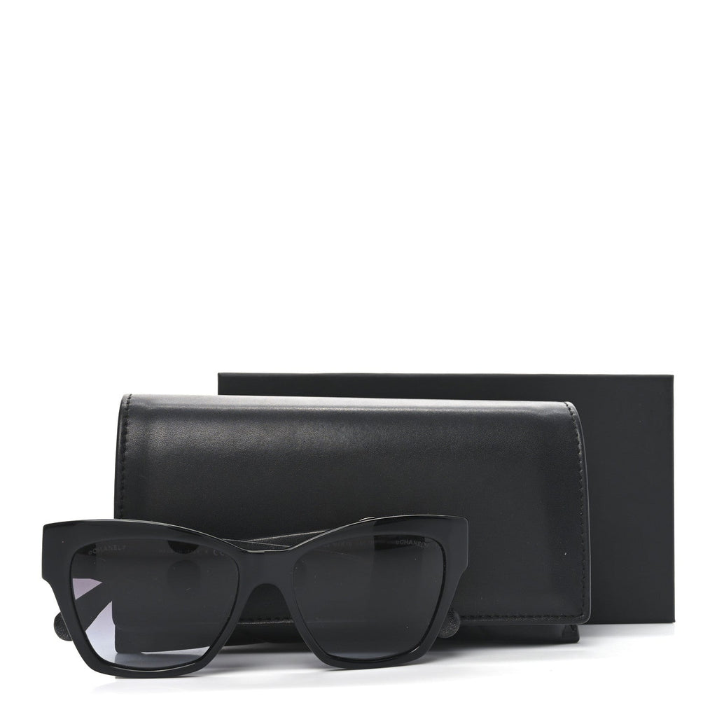 Chanel Cat-Eye Sunglasses — Black 5456-Q