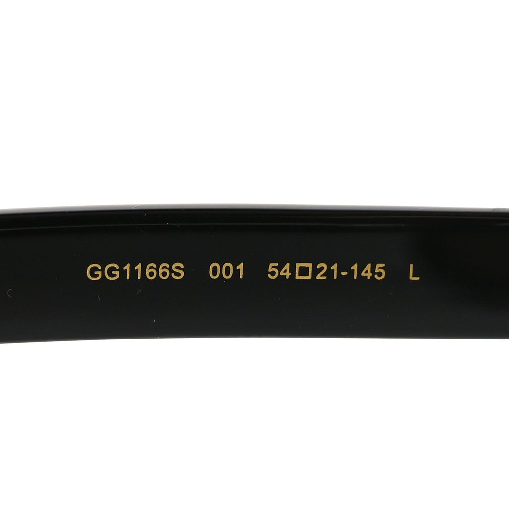 Gucci Rectangle Sunglasses — Black GG1166S