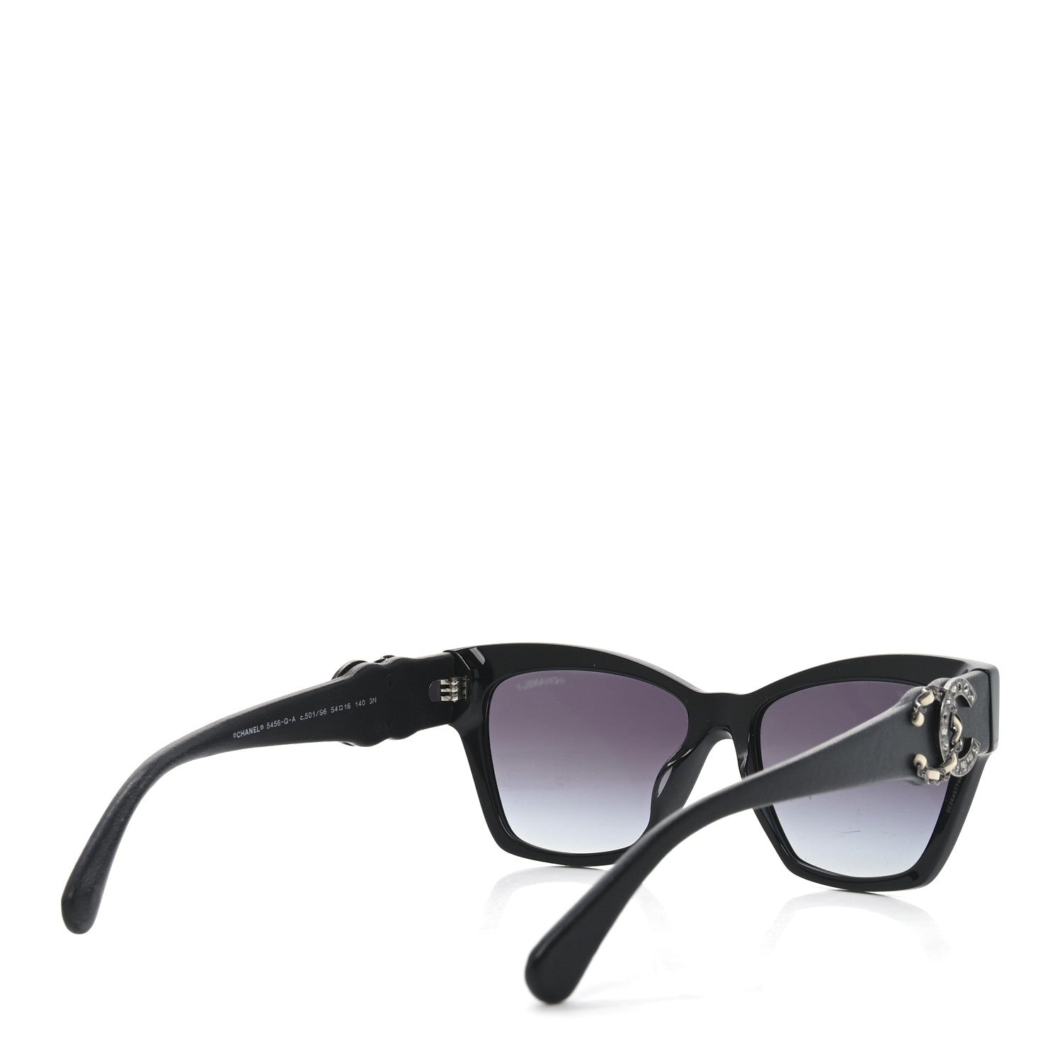 Chanel Cat-Eye Sunglasses — Black 5456-Q