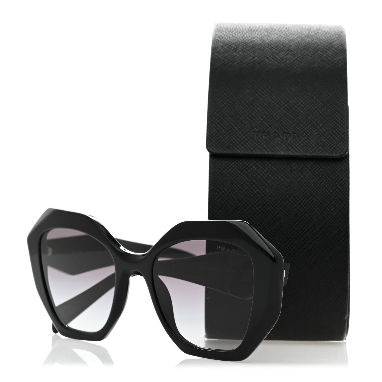 Prada Square Sunglasses — Black SPR 16W