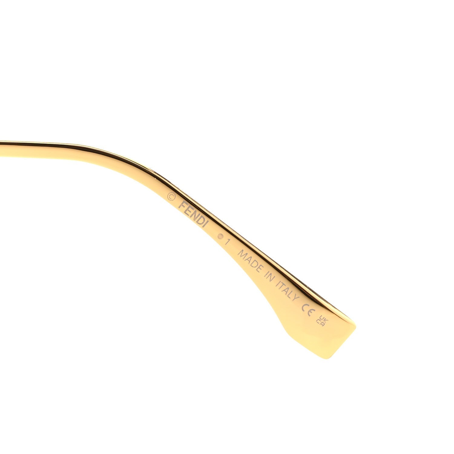 Fendi Shield Sunglasses — Black