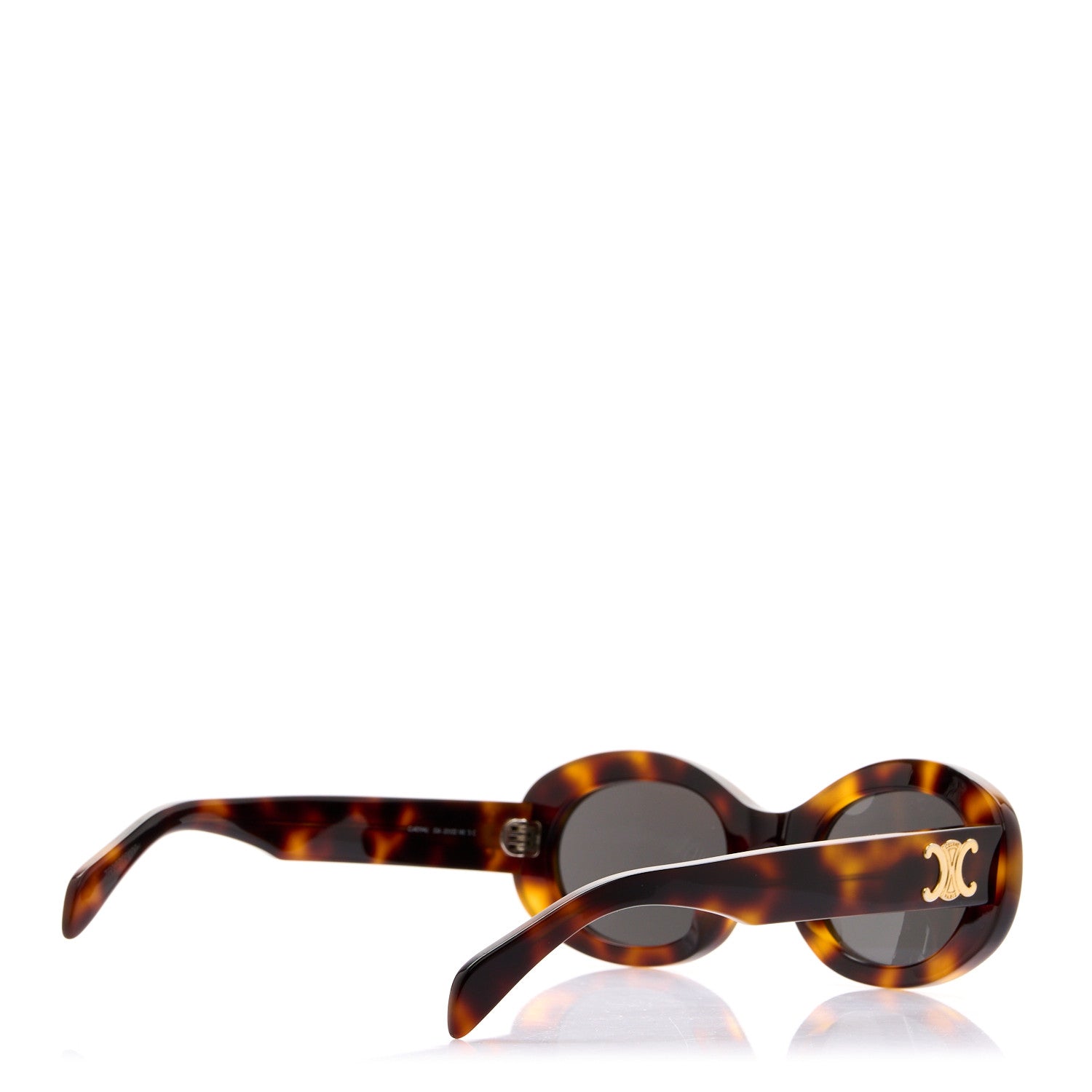 Celine Oval Sunglasses — Tortoise