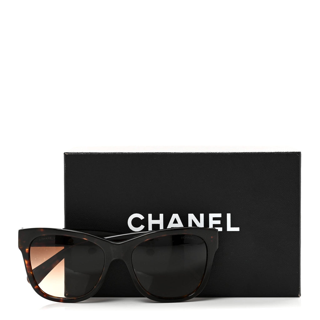Chanel Square Sunglasses — Tortoise
