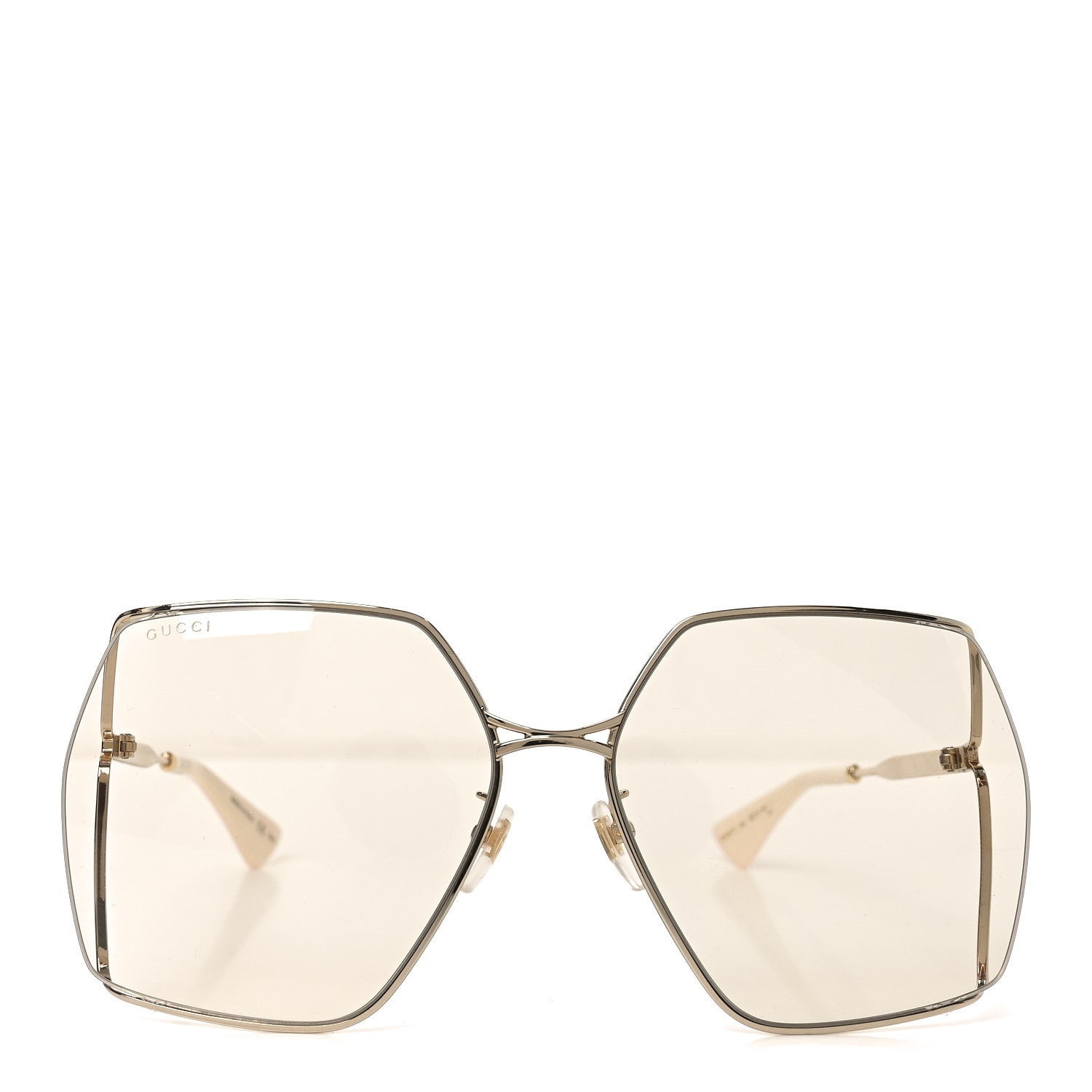 Gucci Oversized Sunglasses — Ivory GG0817S