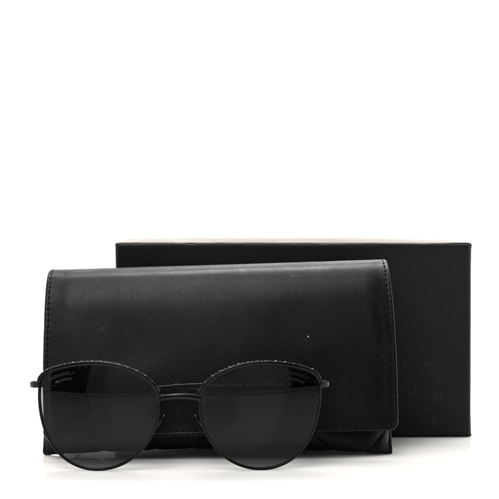 Chanel Cat-Eye Sunglasses — Crystal 4258-B