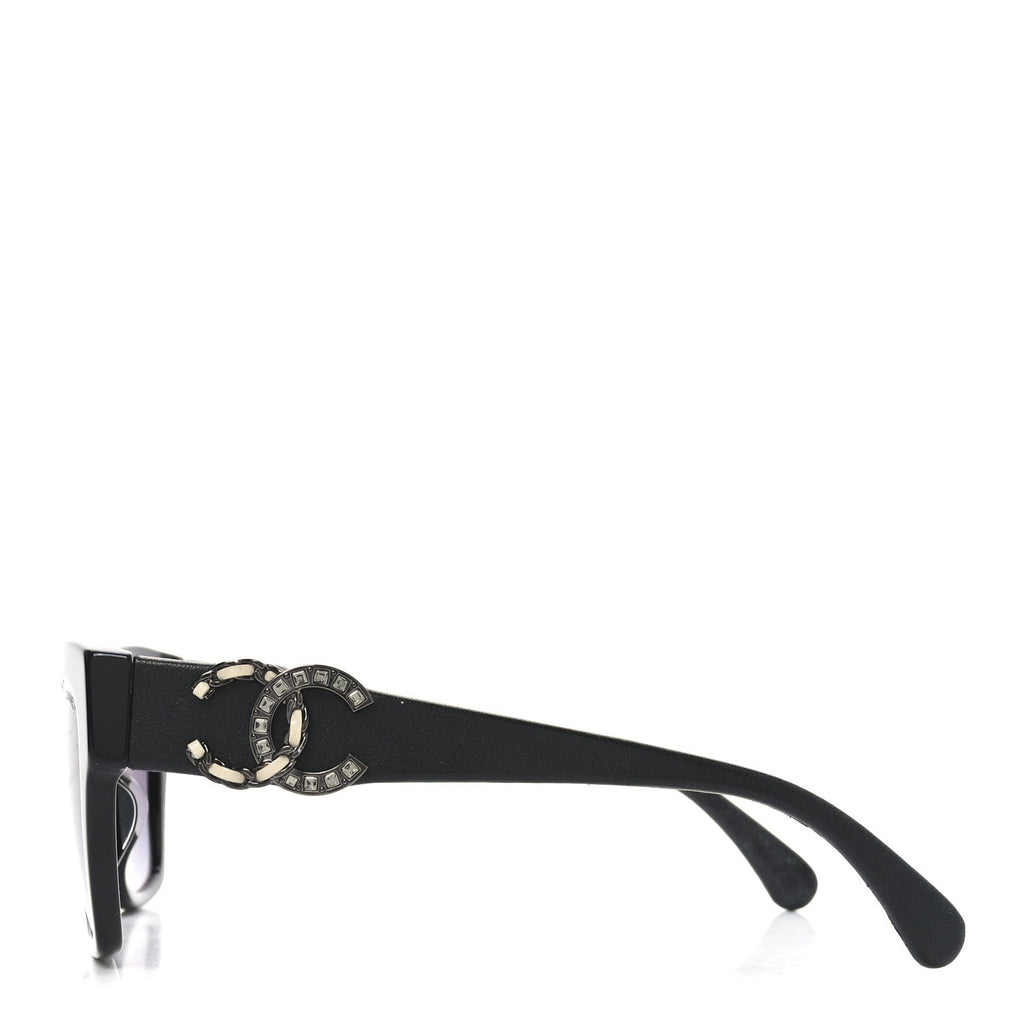 Chanel Cat-Eye Sunglasses — Black 5456-Q
