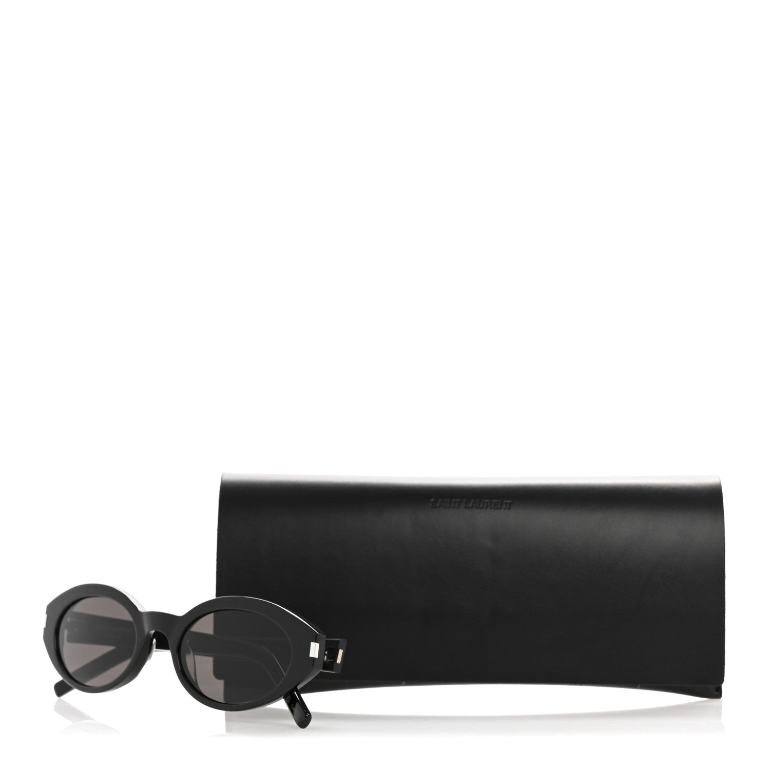 Saint Laurent Oval Sunglasses — Black SL 567