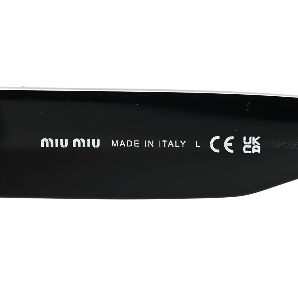 Miu Miu Rectangle Sunglasses — Black SMU 10Y