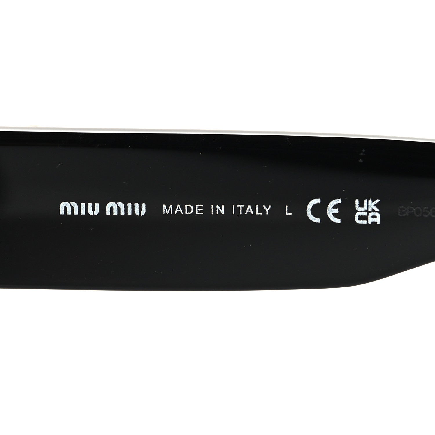 Miu Miu Rectangle Sunglasses — Black SMU 10Y