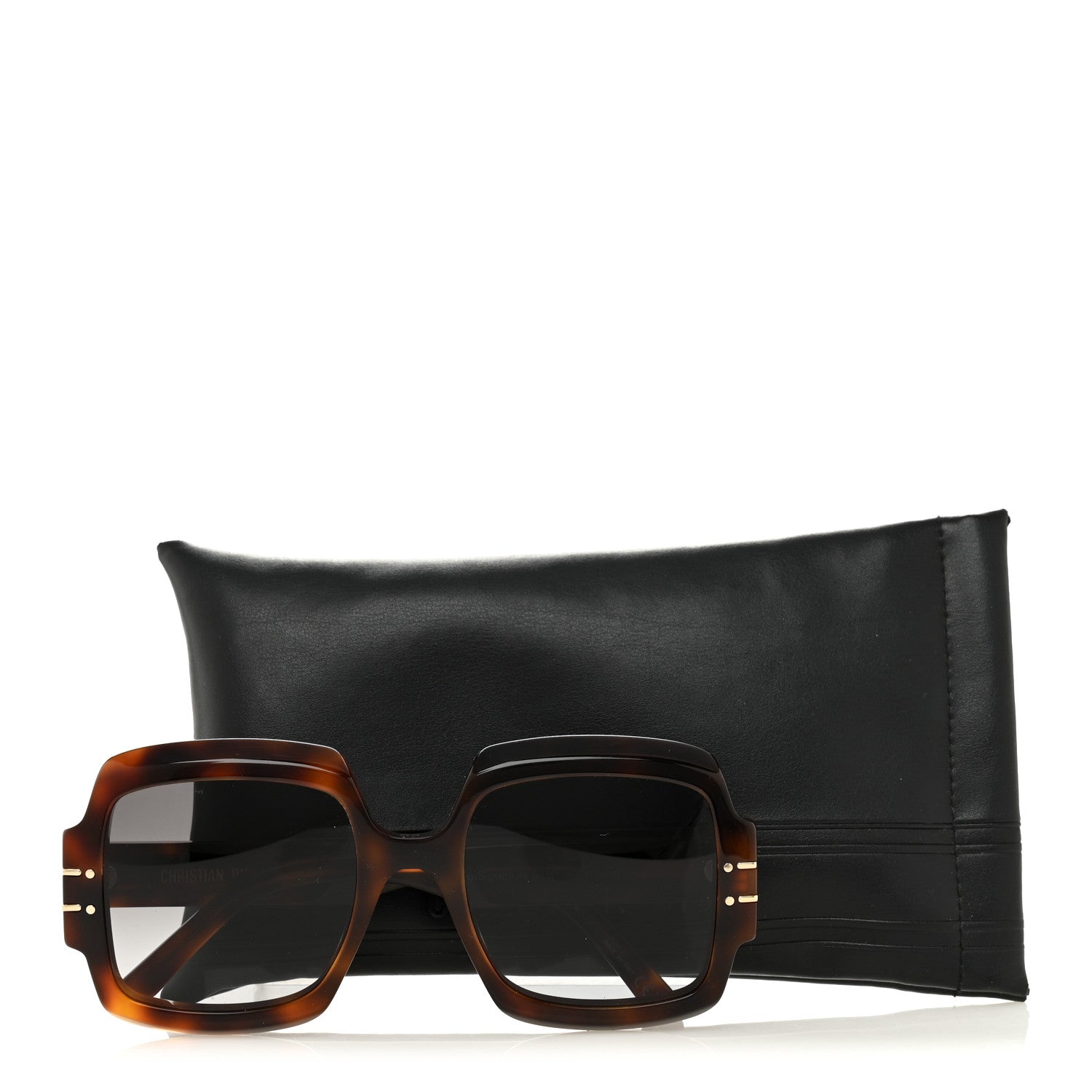 Dior Square Sunglasses — Tortoise