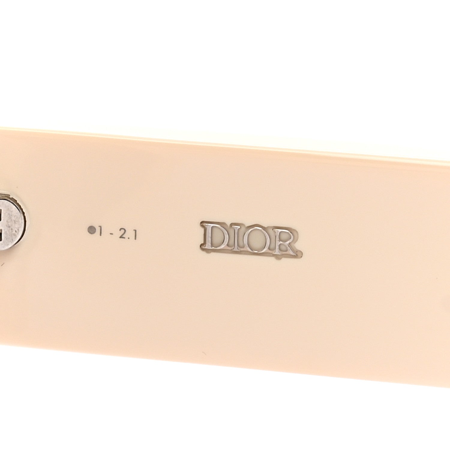 Dior Square Sunglasses — Ivory