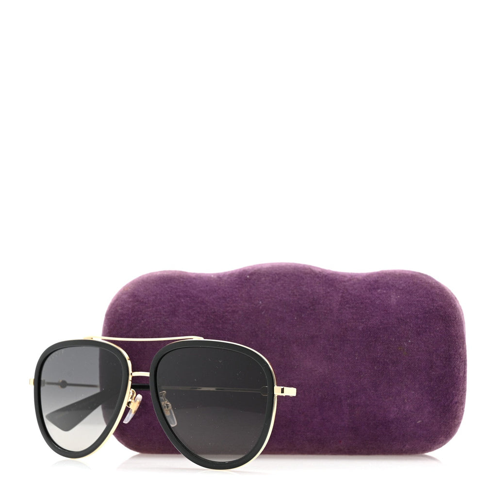 Gucci Aviator Sunglasses — Black GG0062S