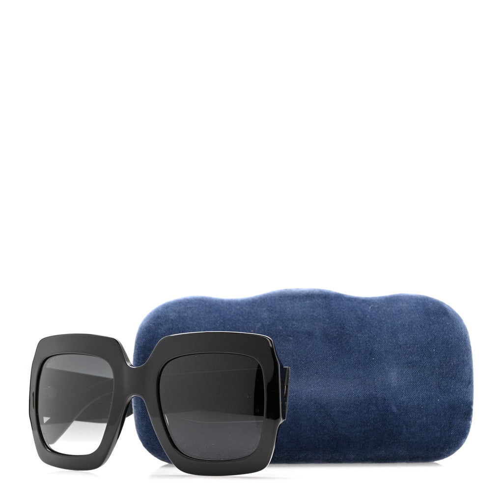 Gucci Square Sunglasses — Black GG0102S