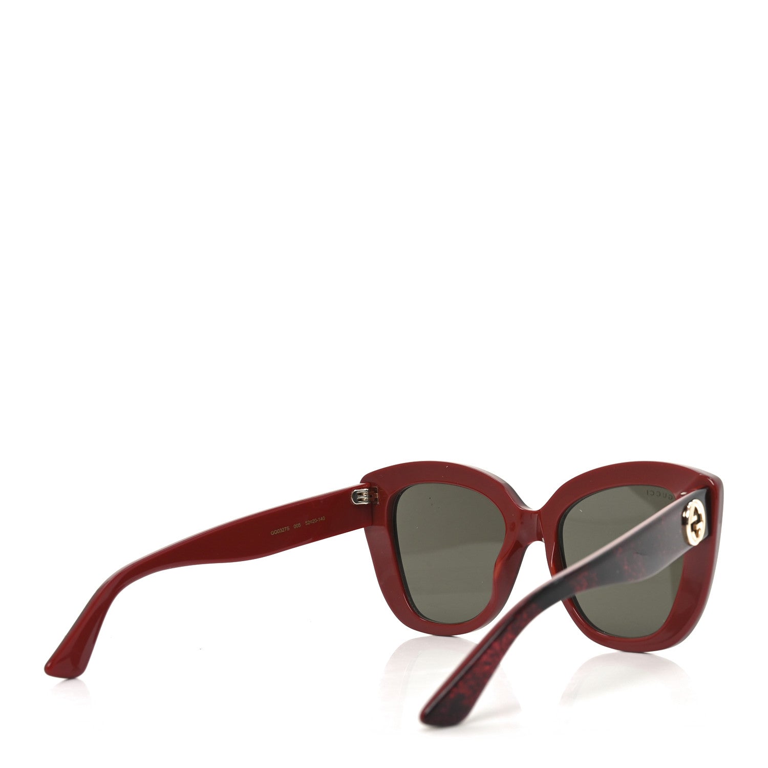 Gucci Square Sunglasses — Red GG0327S